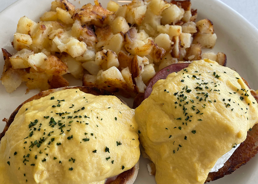 Eggs Benedict at Snug Harbor